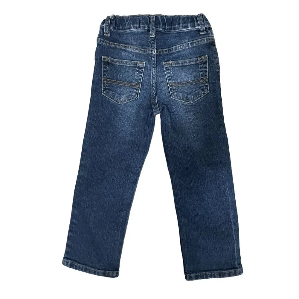 OshKosh B'gosh Toddler Dark Blue Straight-Leg Jeans Boys Size 4 Regular